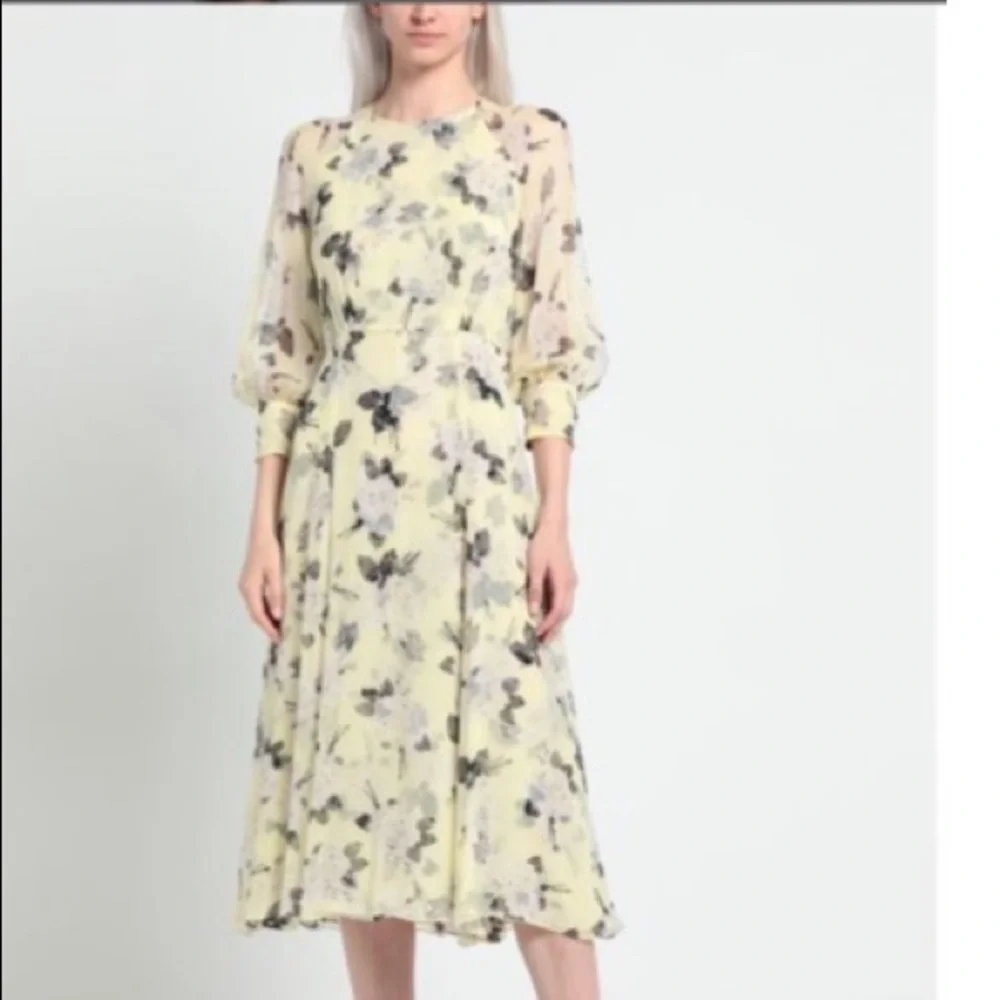 ERDEM FLORAL MIDI DRESS - Picture 2 of 3